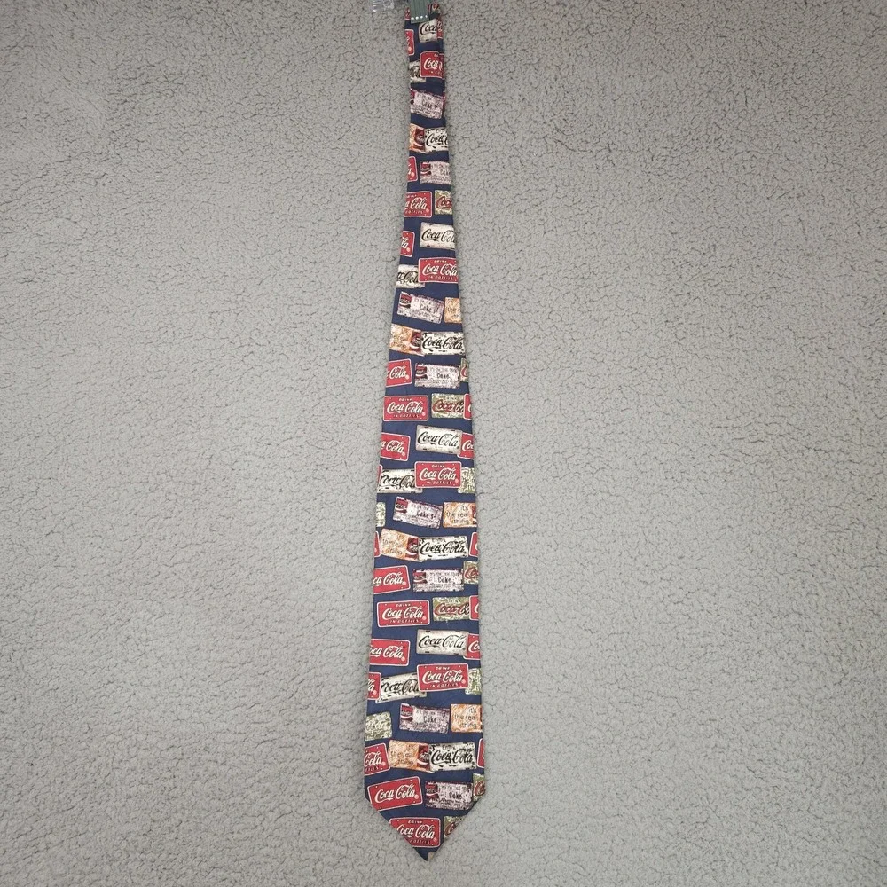 Vintage‎ Coca-Cola 100% Silk Neck Tie COKE